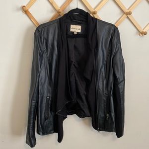 Olive & Oak black faux leather jacket